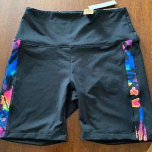 Pink Ultimate Bike Short Rainbow Tie Dye